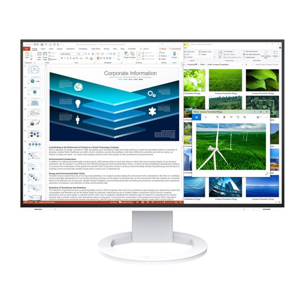 EIZO 液晶ディスプレイ 24.1型/1920×1200/HDMI、DisplayPort、USBType-C/ホワイト/スピーカー:あり EV2485-WT