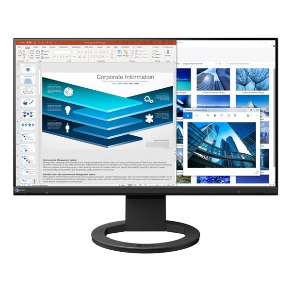 EIZO 液晶ディスプレイ 23.8型/1920×1080/HDMI、DisplayPort、USBType-C/ブラック/スピーカー:あり EV2480-ZBK