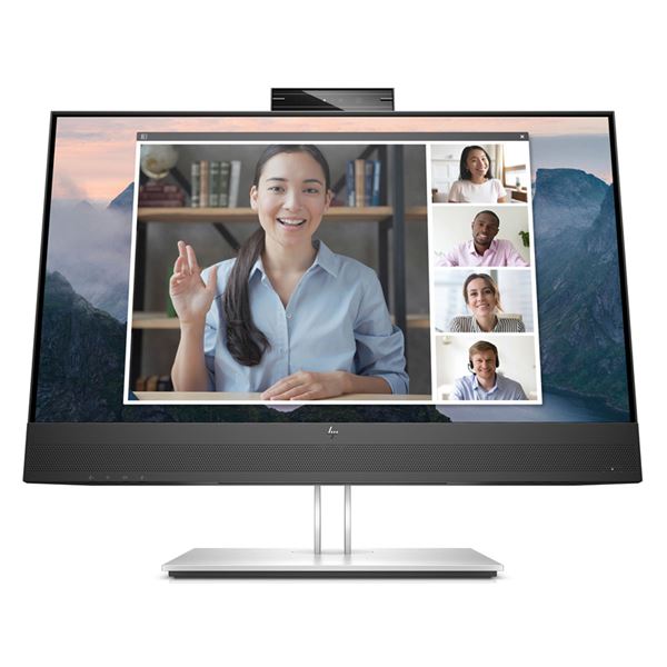 HP E24mvG4 23.8inビデオ会議用IPSモニター(23.8型/1920×1080/VGAHDMI DisplayPort/ブラック/スピーカー:あり/3年間保証(3年間オンサイト翌営業日対応 3年間パーツ保証)) 169L0AA#ABJ