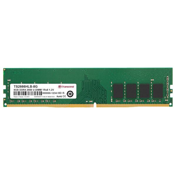 トランセンドジャパン 8GB DDR4-2666 U-DIMM 1Rx8 1.2V TS2666HLB-8G