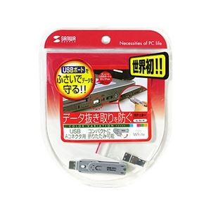 サンワサプライ USBコネクタ取付けセキュリティ SL-46-W