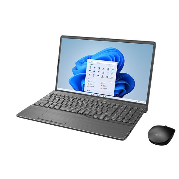 FUJITSU LIFEBOOK AH53/G2 ブライトブラック (Corei7-1260P/8GB/SSD・512GB/Blu-ray/Win11Home64/Office Home &Business 2021(個人向け)/15.6型) FMVA53G2B