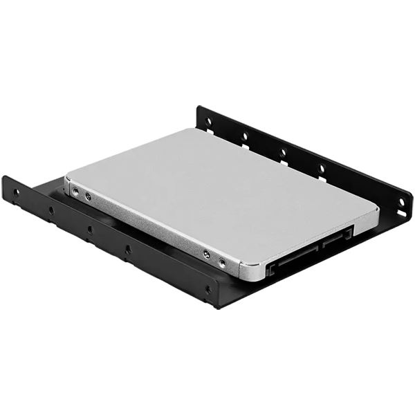 オウルテック 2.5インチHDD/SSDを3.5インチベイで利用可能 2.5インチHDD/SSD to3.5インチ変換ブラケット ブラック 製品サイズ約102(W)×114(D)×11.2(H)mm OWL-BRKT24-BK