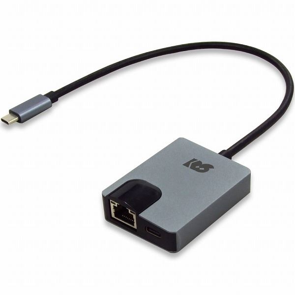 ラトックシステム USB Type-C ギガビット対応LANアダプター(PD対応・30cmケーブル) RS-UCLAN-PD