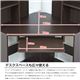 ハイタイプ コーナーデスク/パソコンデスク 【ダークブラウン】 高さ180cm 本棚付き 大型 日本製 - 縮小画像5