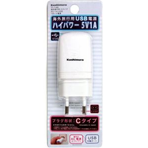 （まとめ買い）カシムラ 海外旅行用 Cタイプ AC-1A-USB 1ポート電源 TI-148×8セット - 脱衣温泉