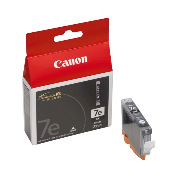 （まとめ） キヤノン Canon インクタンク BCI-7eBK ブラック 0364B001 1個 【×4セット】