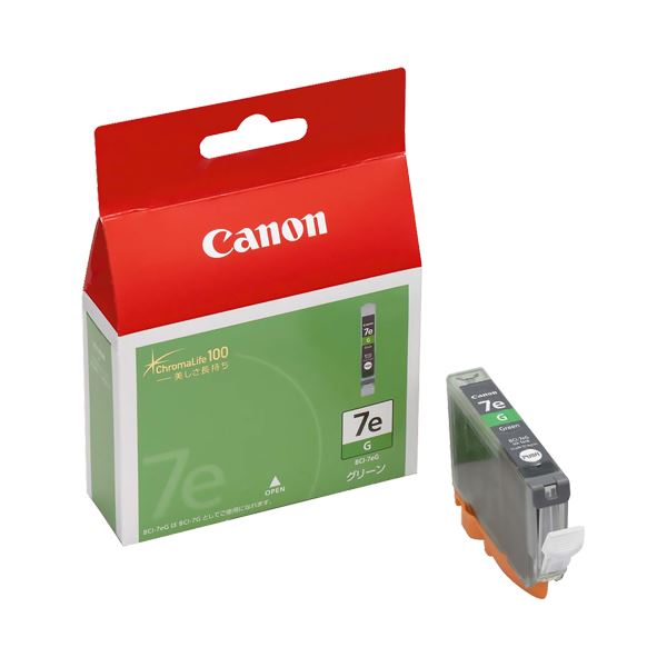 （まとめ） キヤノン Canon インクタンク BCI-7eG グリーン 0371B001 1個 【×4セット】