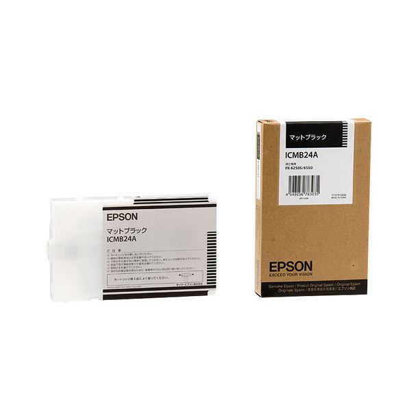 （まとめ） エプソン EPSON PX-P／K3インクカートリッジ マットブラック 110ml ICMB24A 1個 【×6セット】