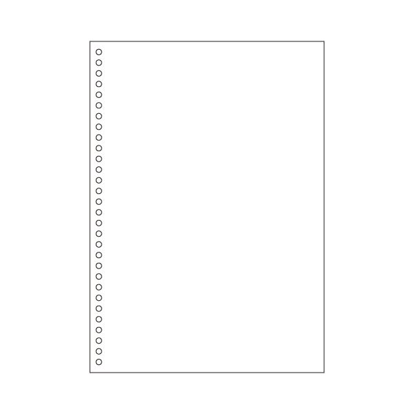 (まとめ) ヒサゴ マルチプリンター帳票(FSC森林認証紙) A4 白紙 30穴 FSC2049 1冊(100枚) 【×5セット】