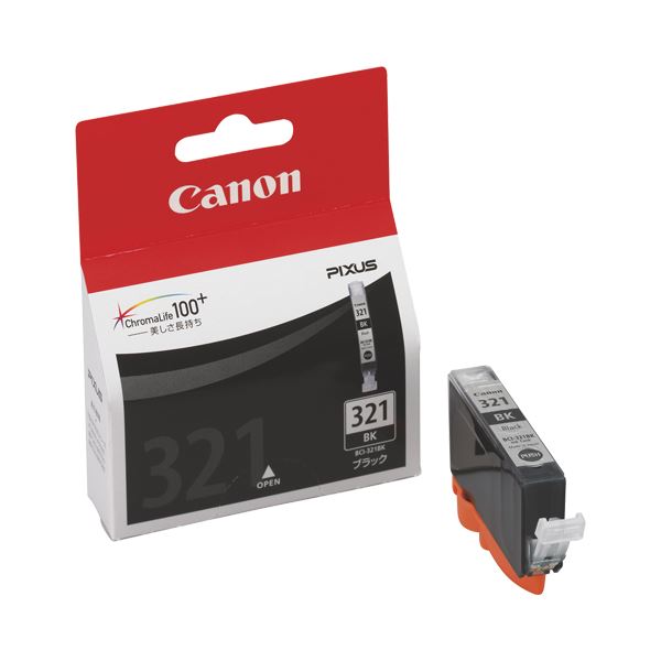 （まとめ） キヤノン Canon インクタンク BCI-321BK ブラック 2927B001 1個 【×5セット】