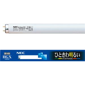 (まとめ) NEC 蛍光ランプ ライフルックHGX 直管ラピッドスタート形 40W形 3波長形 昼光色 FLR40SEX-D/M/36-X/4K-L 1パック(4本) 【×2セット】 商品写真