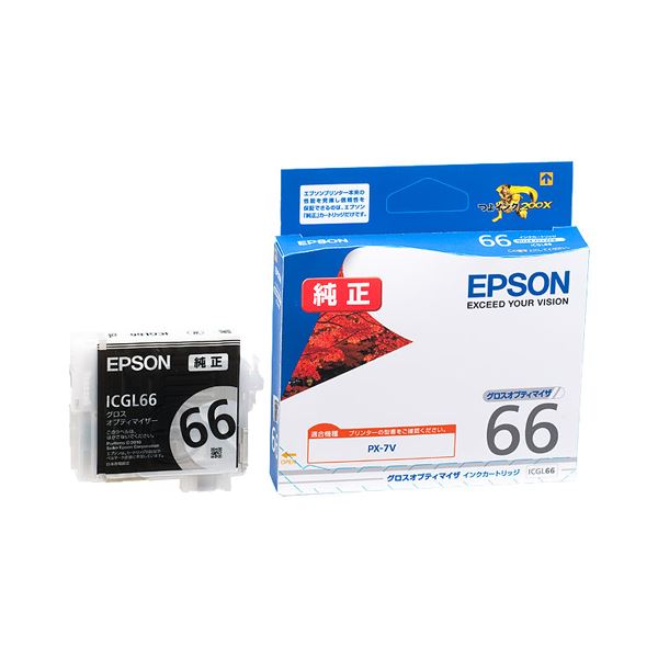 （まとめ） エプソン EPSON インクカートリッジ グロスオプティマイザ ICGL66 1個 【×5セット】