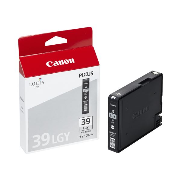 （まとめ） キヤノン Canon インクタンク PGI-39LGY ライトグレー 4860B001 1個 【×3セット】