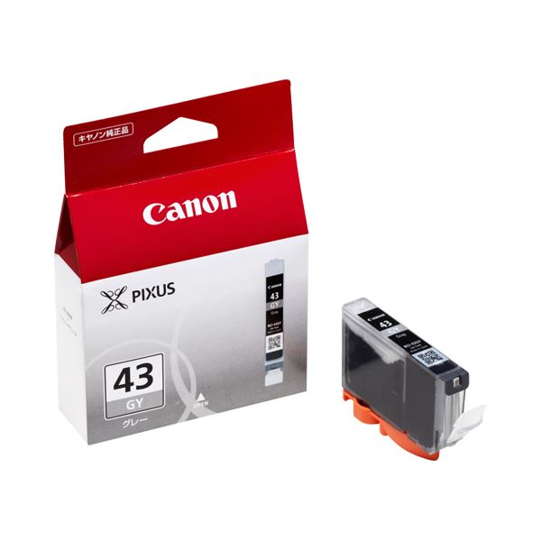 （まとめ） キヤノン Canon インクタンク BCI-43GY グレー 6382B001 1個 【×3セット】