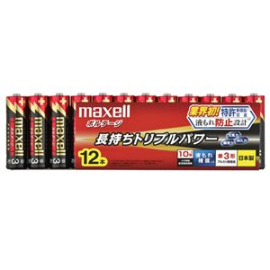（まとめ） マクセル アルカリ乾電池 ボルテージ 単3形 LR6（T） 12P 1パック（12本） 【×5セット】 - 拡大画像