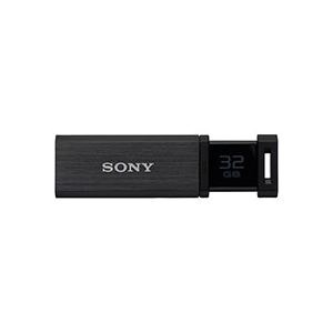 ソニー USBメモリー ポケットビット QXシリーズ ノックスライド式高速 32GB ブラック USM32GQX B 1個 商品写真