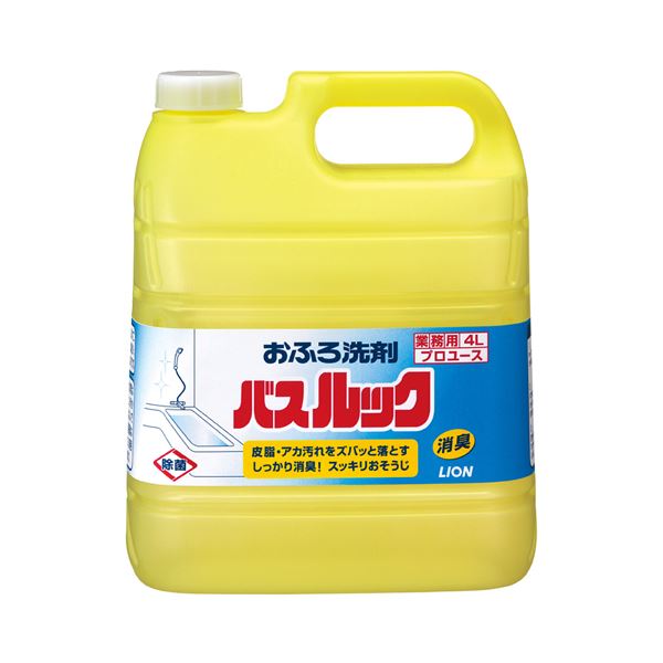 （まとめ） ライオン バスルック 業務用 4L 1本 【×2セット】