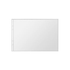 (まとめ) TANOSEE チャック式図面ケース A1サイズ 4穴 透明 1枚 【×5セット】 商品写真1