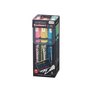 三菱鉛筆 ブラックボードポスカ 中字 8色(各色1本) PCE2005M8C 1パック 商品写真