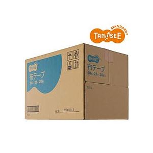 （まとめ）TANOSEE 布粘着テープ 重梱包用 50mm×25m 30巻