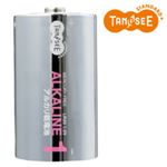 （まとめ）TANOSEE 単1形 アルカリ乾電池 2本入×50パック
