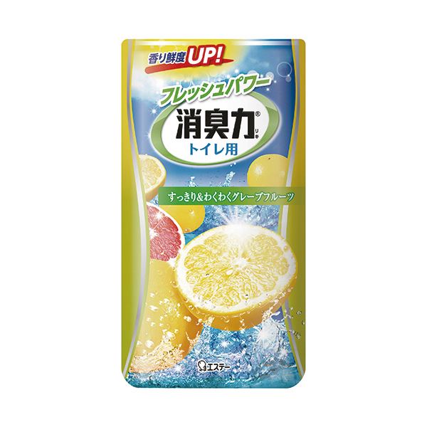 (まとめ) エステー トイレの消臭力 グレープフルーツ 400ml 1セット(3個) 【×5セット】