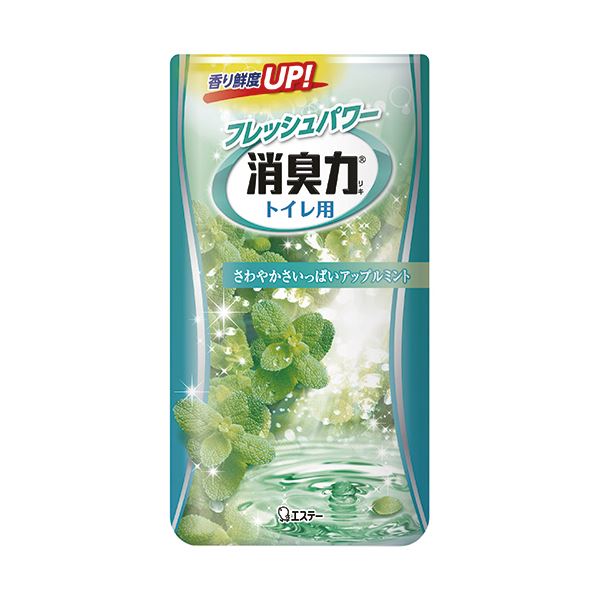 (まとめ) エステー トイレの消臭力 アップルミント 400ml 1セット(3個) 【×5セット】