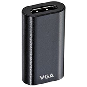 HDMI-VGA変換アダプタ(HDMI Aメス-VGAメス・ブラック) 商品写真