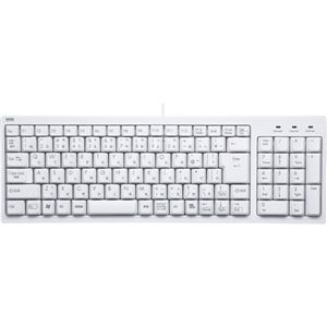 (まとめ) サンワサプライ コンパクトキーボード ホワイト SKB-KG2WN 1台 【×2セット】 商品写真