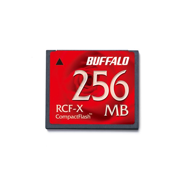 (まとめ) バッファロー コンパクトフラッシュ 256MB RCF-X256MY 1枚 【×2セット】