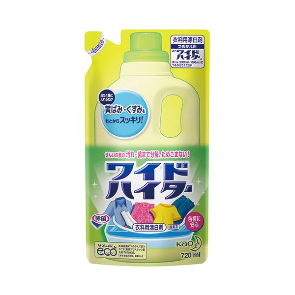 (まとめ) 花王 ワイドハイター つめかえ用 720ml 1個 【×20セット】