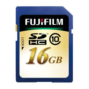 (まとめ) 富士フィルム FUJI SDHCカード 16GB Class10 SDHC-016G-C10 1枚 【×2セット】 商品写真