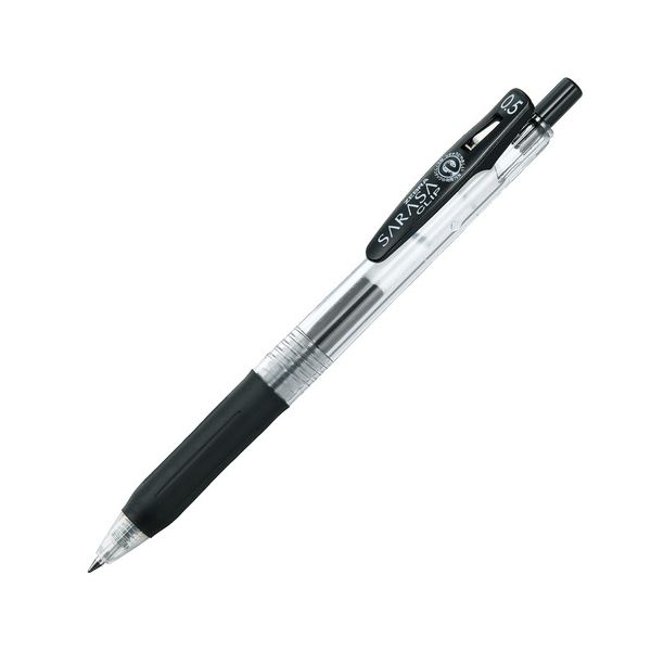 （まとめ） ゼブラ ゲルインクボールペンサラサクリップ 0.5mm 黒 JJ15-BK 1セット（10本） 【×5セット】