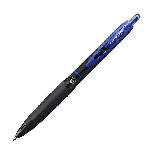 （まとめ） 三菱鉛筆 ゲルインクボールペンユニボール シグノ 307 ノック式 0.5mm 青 UMN30705.33 1本 【×30セット】