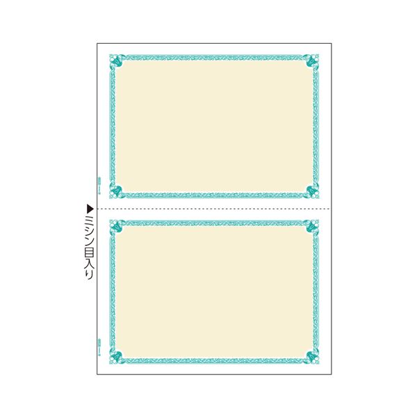 （まとめ）ヒサゴ マルチプリンタ帳票 A4 地紋2面 BP2056 1冊(100枚) 【×5セット】