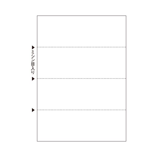 （まとめ）ヒサゴ マルチプリンタ帳票 A4 白紙ヨコ4面 BP2106 1冊(100枚) 【×5セット】