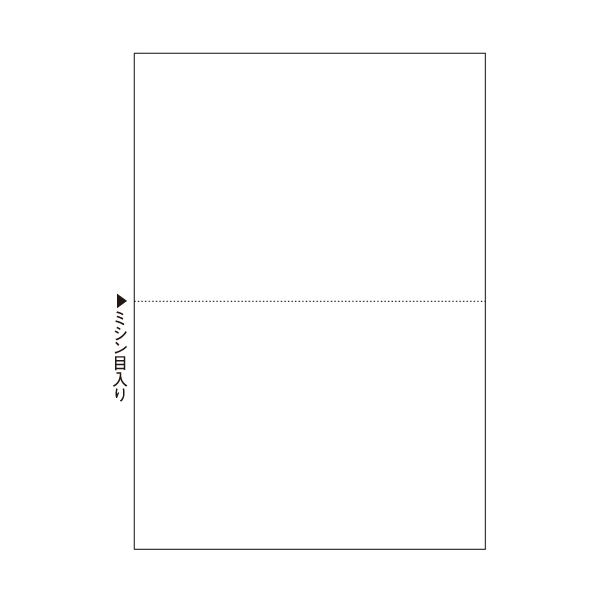 （まとめ）TANOSEEマルチプリンタ帳票(スーパーエコノミー) A4 白紙 2面 1セット(500枚:100枚×5冊) 【×3セット】