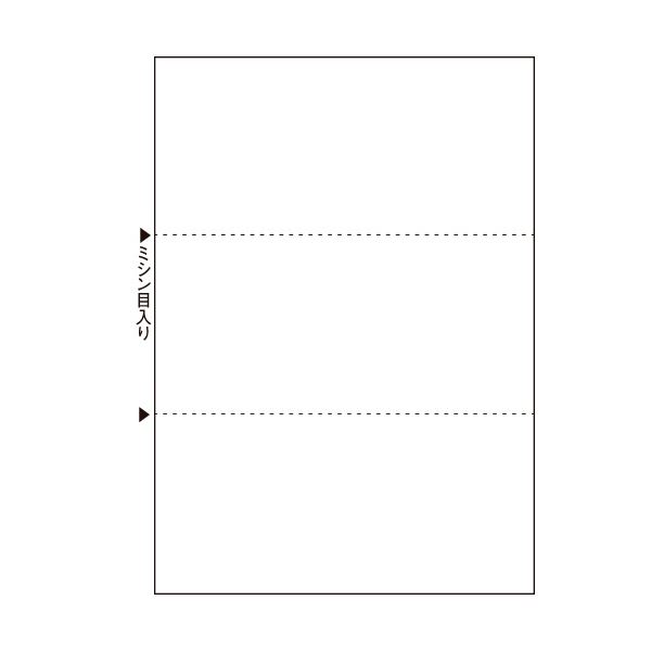 （まとめ）TANOSEEマルチプリンタ帳票(FSC森林認証紙) A4白紙 3面 1箱(500枚) 【×2セット】