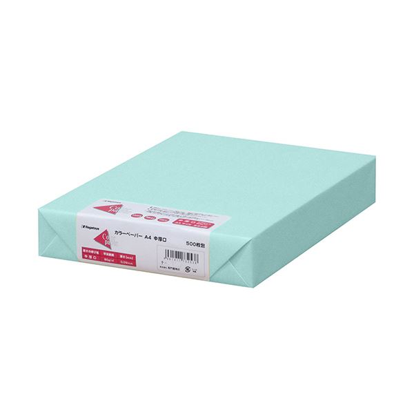 （まとめ）長門屋商店 Color Paper A4中厚口 空 ナ-3262 1冊(500枚) 【×3セット】