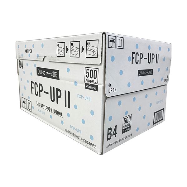 （まとめ）日本製紙 FCP-UPII B4FCP-UP2-B4 1箱(2500枚:500枚×5冊) 【×2セット】