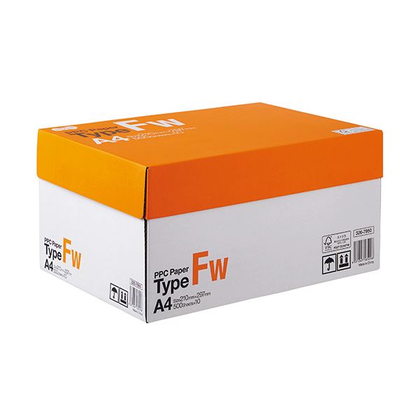 （まとめ）TANOSEE PPC PaperType FW A4 PPCFW-A4 1箱(5000枚:500枚×10冊) 【×2セット】