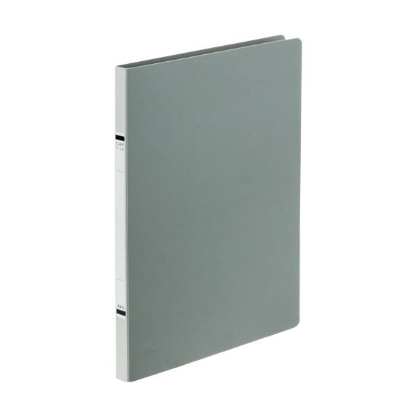 （まとめ）TANOSEEクランプファイル(紙表紙) A4タテ 100枚収容 背幅18mm ソフトグレー 1冊 【×30セット】