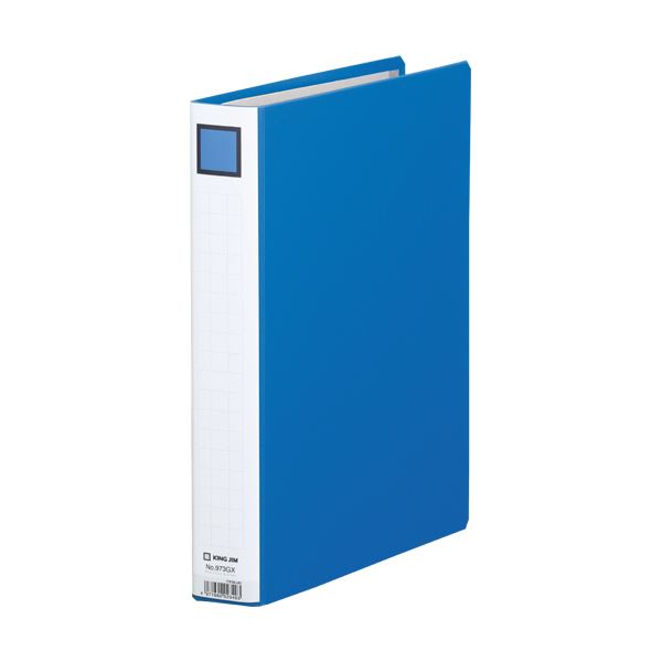 （まとめ）キングジム キングファイルGGXシリーズ A4タテ 300枚収容 30mmとじ 背幅46mm 青 973GX 1冊 【×10セット】