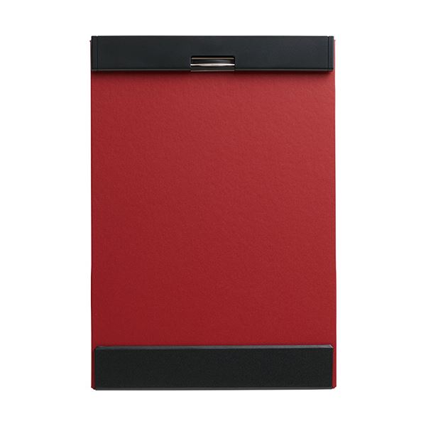 （まとめ）キングジム クリップボード マグフラップA4タテ 赤 5085アカ 1冊 【×5セット】