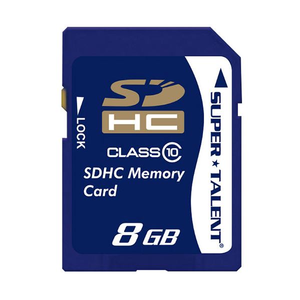 （まとめ）スーパータレント SDHCカードCLASS10 8GB ST08SDC10 1枚【×5セット】