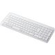 エレコムBluetooth薄型コンパクトキーボード ホワイト TK-FBP101WH 1台 - 縮小画像1