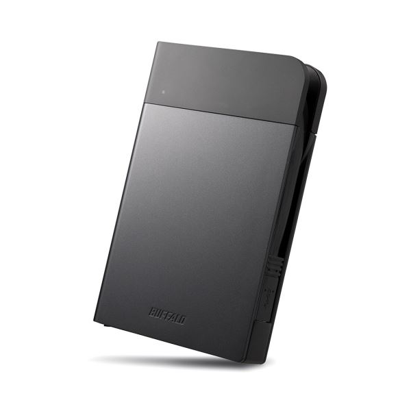 バッファロー MiniStationICカード対応MILスペック耐衝撃ポータブルHDD 2TB ブラック HD-PZN2.0U3-B 1台