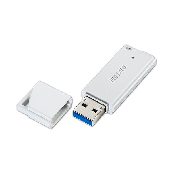 （まとめ）バッファローUSB3.1(Gen1)対応 USBメモリー バリューモデル 32GB ホワイト RUF3-K32GB-WH1個【×3セット】