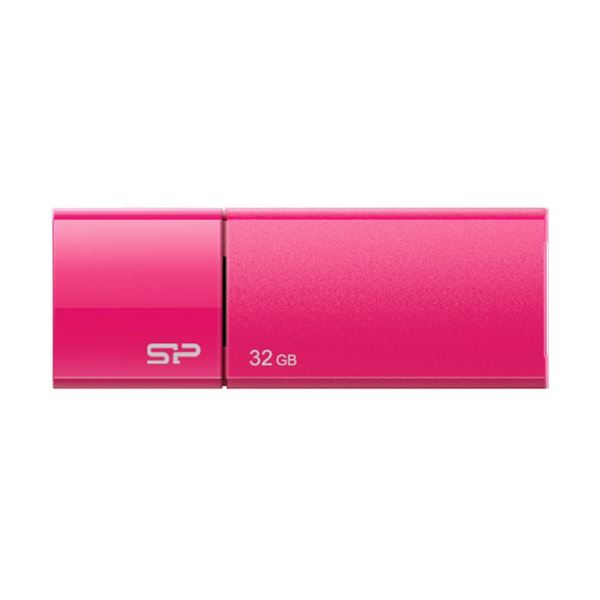 （まとめ）シリコンパワーUSB2.0フラッシュメモリ Ultima U05 32GB ピンク SP032GBUF2U05V1H 1個【×3セット】